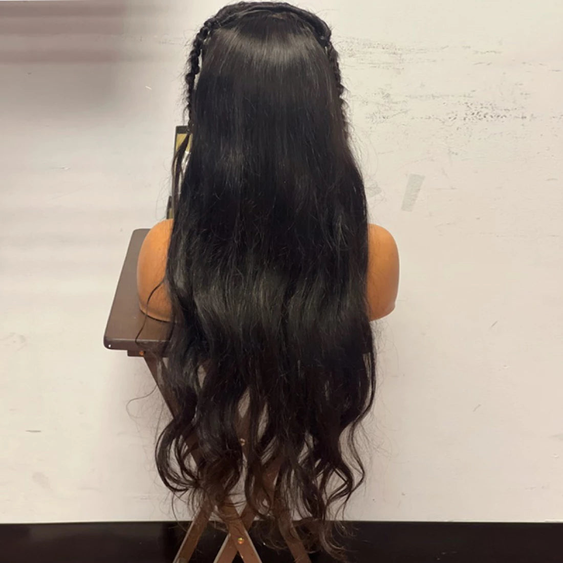 13x6 3D Front Lace Wig Gorgeous Body Wave with Braids 180% Density