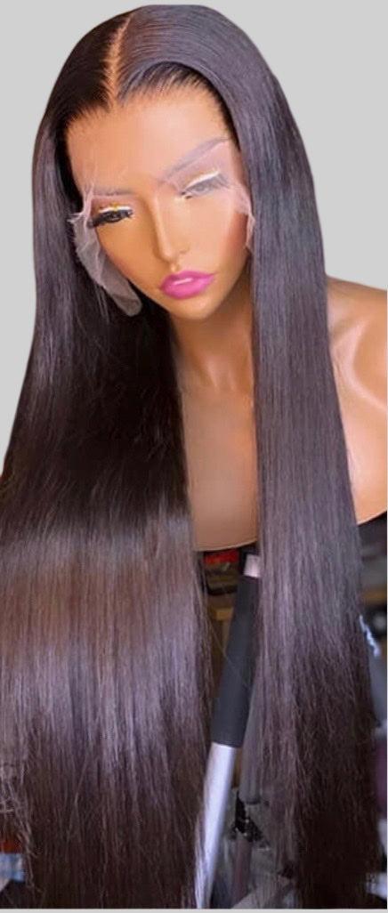 16Inch-28Inch 13"x6" 3D Cap Transparent Lace Front Straight Wig 150% Density
