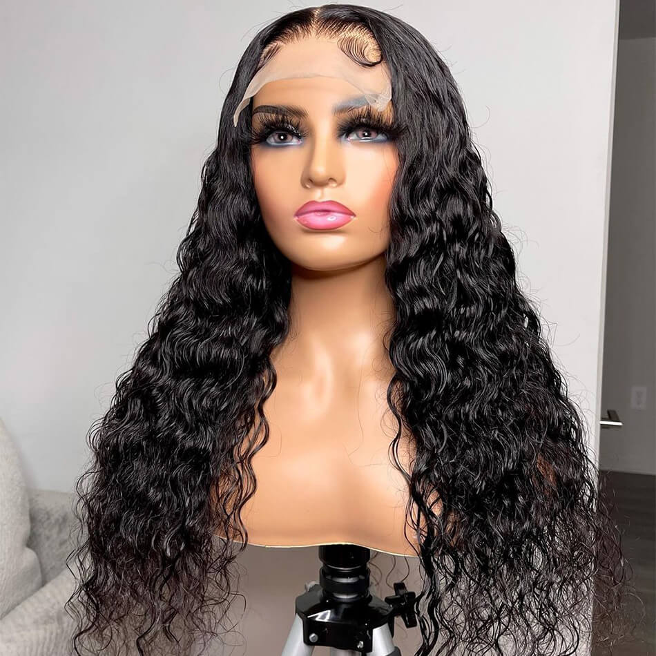 Water Wave 100% Human Hair Wig 4x4&5x5 HD Lace Closure Wigs