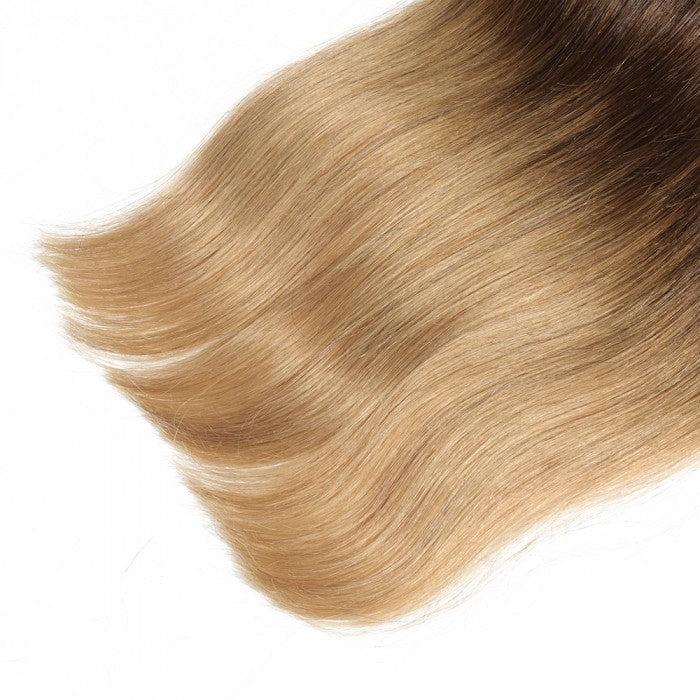 Straight Ombre Remy Hair #1B/4/27