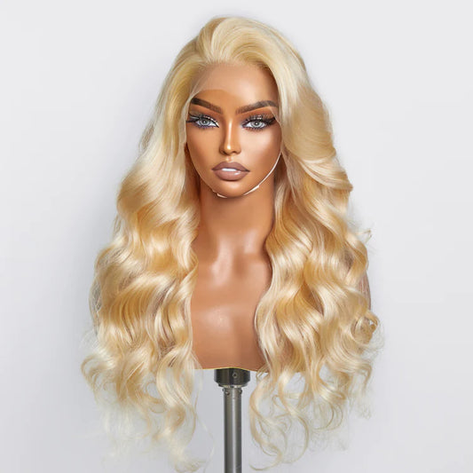 16-30 Inch Pre-Plucked 13"x4" Lace Front #613 Body Wavy Wig 150% Density