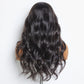 24 Inches 5"x5" Body Wavy Wear & Go Glueless #1B Lace Closure Wig-100% Human Hair