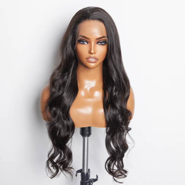 13x6 Glueless 3D Cap Pre-bleached Body Wave Transparent Lace