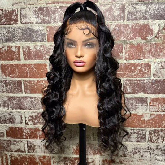 22 Inches 13x6 Body Wave with Up-do Lace Frontal Wigs 200% Density-100% Human Hair