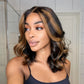 12 Inch Loose Wave Mix Blonde Color 5X5 HD Lace Closure Wig