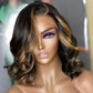 12 Inch Loose Wave Mix Blonde Color 5X5 HD Lace Closure Wig