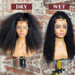 Custom Wig 13x5 Lace Frontal Afro Style with Braids Wig 20 Inches 250% Density