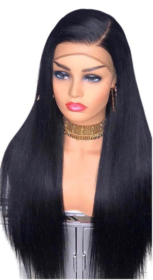 Straight T-Part Lace Front Wig Human Hair Side Part