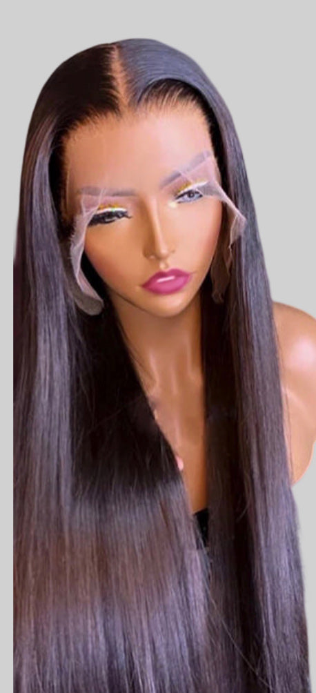 16Inch-28Inch 13"x6" 3D Cap Transparent Lace Front Straight Wig 150% Density