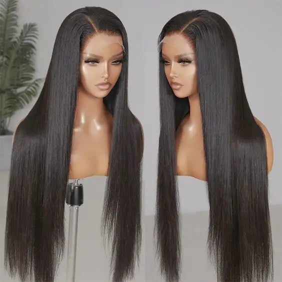 Straight T-Part Lace Front Wig Human Hair Side Part