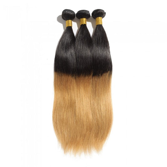 Straight Ombre Virgin Remy Hair #1B/27